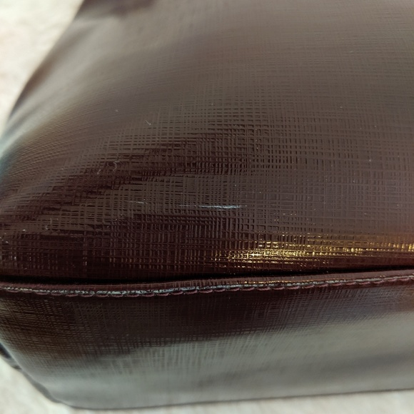 Coach Maroon Leather Shoulder Bag - Picture 3 of 8